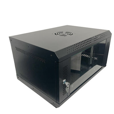 유리 문과 환기 장막과 함께 개인 Mold 4U 벽 장착 네트워크 서버 캐비닛