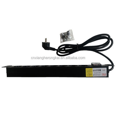 6방향 8방향 프랑스형 PDU16A 250vac 유럽 소켓 랙 탑재 스마트 PDU 서버