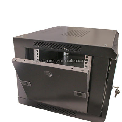 6U 랙 19 인치 벽 장착 캐비닛 네트워크 스위치 옵션 OEM 서비스와 함께 제작