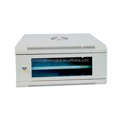 OEM 4U 서버 랙 캐비닛 19 인치 벽에 장착 된 SPCC 냉 겹겹이 쌓았어 강철 네트워크 캐비닛