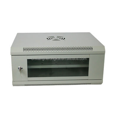 OEM 4U 서버 랙 캐비닛 19 인치 벽에 장착 된 SPCC 냉 겹겹이 쌓았어 강철 네트워크 캐비닛