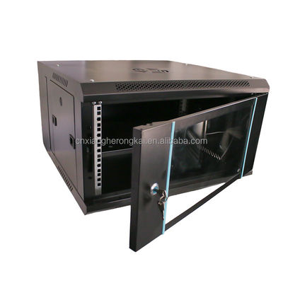 OEM 서버 용납 디자인 19 인치 단일 섹션 4U 벽 장착 네트워크 랙 캐비닛