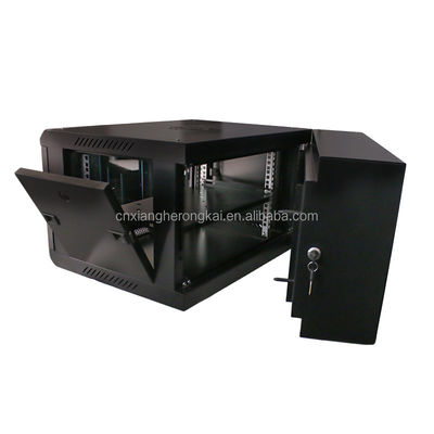 OEM 서버 용납 디자인 19 인치 단일 섹션 4U 벽 장착 네트워크 랙 캐비닛