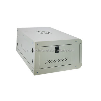 OEM 서버 수용 및 300 * 530 * 400 차원의 6U 벽 장착 네트워크 캐비닛