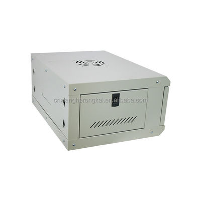 OEM 서버 수용 및 300 * 530 * 400 차원의 6U 벽 장착 네트워크 캐비닛