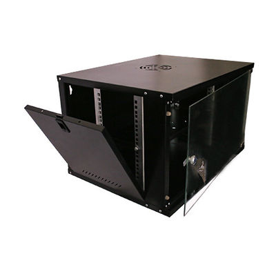 6U 벽에 장착 된 네트워크 캐비닛 서버 옵션 OEM 서비스와 두 개의 잠금 키