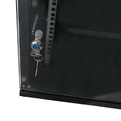 6U 벽에 장착 된 네트워크 캐비닛 서버 옵션 OEM 서비스와 두 개의 잠금 키